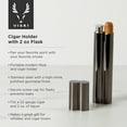 thumbnail image 2 of Viski Cigar Holder with 2oz Liquor Flask Cigar Case and Flask Combo for Men, 2 of 7