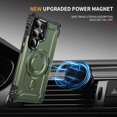 thumbnail image 2 of Dteck for Samsung Galaxy S25 Ultra Case, Fit for MagSafe with Camera Stand, Military Protection Heavy Duty Magnetic Phone Case for S25 Ultra 6.9 Inch,Armygreen, 2 of 7