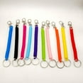 thumbnail image 4 of Retractable Coil Keychain Spring Key Holder Secure Key Jewelry Elastic Ornament for Office Workers Students, 4 of 9