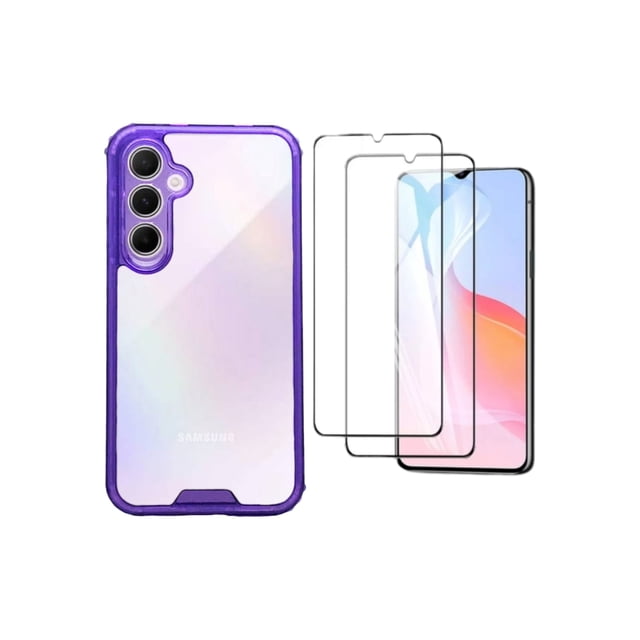 Funda Uso Rudo Otter 360 Contorno De Color Para Sasmsung A55/ A35 4G 2 Micas De Cristal