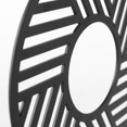 thumbnail image 6 of Petite Black Metal Round Geometric Sculpture, 6 of 6