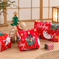 Red Christmas Cats Reversible Gift Wrap Paper Roll, 30 Inch x 100 Feet ...