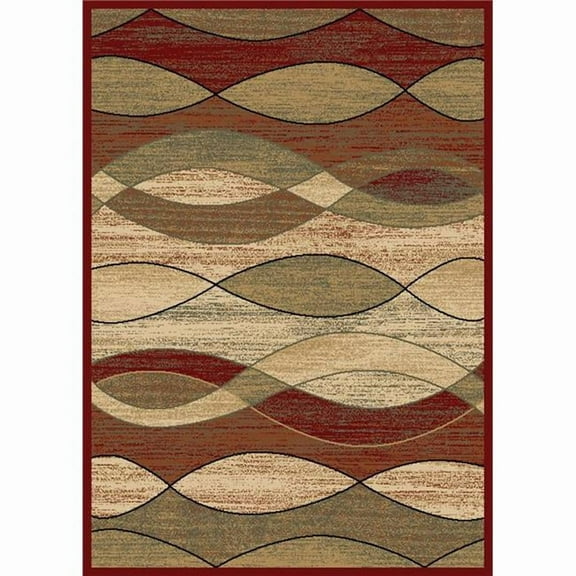 Mayberry Rug CT1104 5X8 5 ft. 3 in. x 7 ft. 3 in. City Surf Claret Area Rug