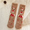 thumbnail image 3 of GILIGEGE 1Pairs Christmas Socks Fuzzy Christmas Socks Colorful Warm Fluffy Slipper Socks for Women Fuzzy Socks Teen Slipper Cozy Winter Fluffy Comfy And Warm Cabin Home Fleece Socks, 3 of 3