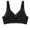 1-Black, variant on Ersazi Front Closure Bras for Older Women Embroidered Glossy Comfortable Breathable Bra Underwear No Rims Red 3Xl