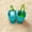 Turquoise, variant on Beach Cup Holder with Pocket, Multi-Functional Sand Cup Holder for Beverage Phone Sunglasses Key, Beach Accessory Drink Sand Coaster, 2-Pack, Blue