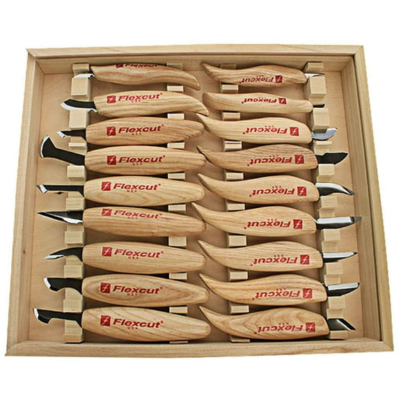 Flexcut Deluxe Set With Free Tool Roll