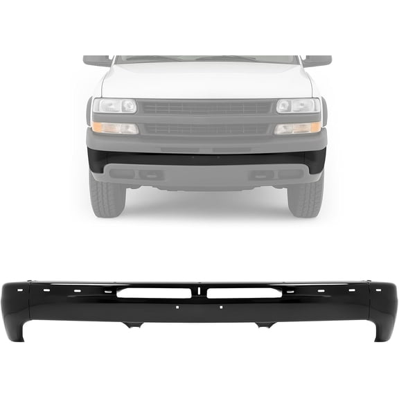 Kojem Front Bumper Face Bar for 1999-2006 Chevy/Chevrolet Silverado 1500/1500 HD/2500/2500 HD/3500, Suburban 1500/2500, Tahoe Replace For 12335826-PFM GM1002375