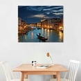 thumbnail image 2 of MLJA Pictures on the Night Wall Art Painting Canvas of in Venice, Italy, to Modern Art, Living Room, Restaurant, Home Decoration Gifts, 2 of 4