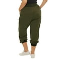 thumbnail image 3 of Unique Bargains Women's Plus Casual Activewear Drawstring Jogger Pant, 3 of 5
