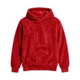 thumbnail image 3 of qafoshin Mens Warm Fuzzy Hoodies Fall Winter Casual Fleece Hooded Sweatshirt Fashion Solid Color Pullover Tops S-3XL, 3 of 6