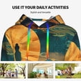 thumbnail image 4 of Haiem Sunset Desert Journey for Women's Fashion Hoodies & Sweatshirts with Kangaroo Pocket,Hooded Sweatshirt with Eye-catching Drawstrings-Medium, 4 of 7