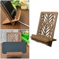 thumbnail image 1 of Retro Wooden Phone Stand Portable Removable Wood Phone Holder With Charging Hole, 1 of 8