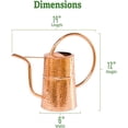 thumbnail image 3 of Gardener’s Supply Company Copper Plated Indoor Watering Can |   3 Quart Water Capacity, Decorative Copper-Plated Steel with Easy Pour Curved Spout for Houseplants, Succulents, Seeds, and Herbs, 3 of 6