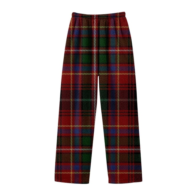 Ediodpoh Pantalon en Flanelle à Carreaux Mode Régulière pour Enfants Pantalons pour Filles Rouge Brique 150