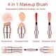 thumbnail image 2 of 4 in 1 Makeup Brush Set, Eyeshadow Eye Lip Face Concealing Blush Foundation Brush Brochas De Maquillaje Mini Travel Makeup Brushes (rose gold brush), 2 of 4