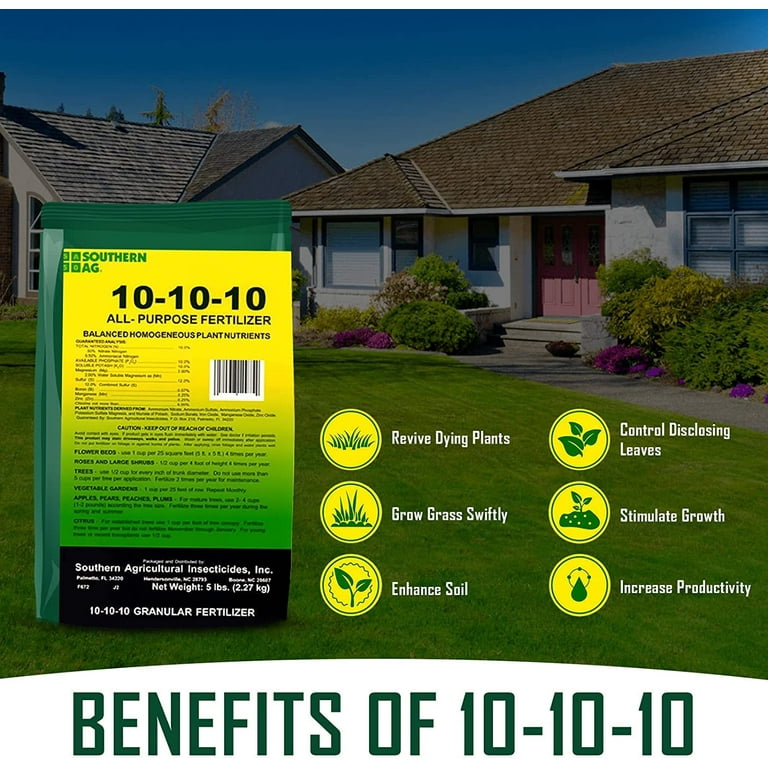10 10 10 sale fertilizer on lawn