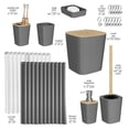 thumbnail image 2 of Set de accesorios de baño Clara Clark Grey, 20 piezas, con cortina de ducha, 2 of 8