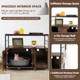 thumbnail image 4 of Costway Cat Litter Box Enclosure with  Open Shelves Wooden Cat House Nightstand End Table, 4 of 9