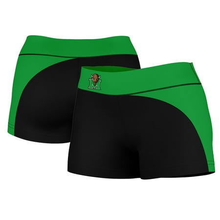 

Women s Black/Kelly Green Marshall Thundering Herd Curve Side Shorties