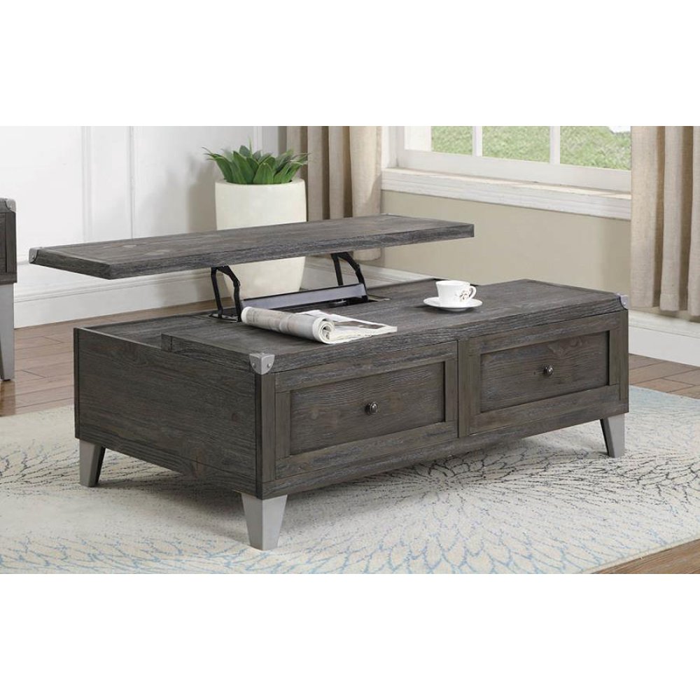 Rustic Grey LiftTop Coffee Table ( 722268 )