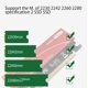 thumbnail image 3 of Injueey Adaptador profesional SSD a PCI-e 4,0 Gen4, convertidor de tarjeta PCIE X16 ligero, tarjetas de extensión de 64Gbps, disipación de Cables de computadora Rojo, 3 of 6