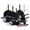Black, variant on SENSARTE 24-Piece Nonstick Pots and Pans Set, Black Titanium Induction Cookware Set, Healthy Kitchen Cooking Sets with Stay-Cool Handles, Dishwasher & Oven Safe, Stackable