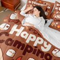 thumbnail image 3 of Erosebridal Happy Camping Bedding Comforter Set 7 Pieces for Kids Teens,Boys Girls Adventure Accessories Full Bedding Set,Super Cozy Room Decor, 3 of 6