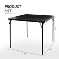 thumbnail image 3 of FlexWave Adult version Folding Table，Includes 1 Square Card Table，with Black Padded Top ，for Home, Game Night, Picnic, or Party, 3 of 7