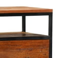 thumbnail image 3 of vidaXL Bedside Cabinet 15.7"x11.8"x19.7" Solid Reclaimed Wood and Steel, 3 of 12