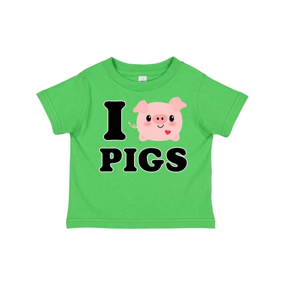 Inktastic I Love Pigs Boys or Girls Toddler T-Shirt