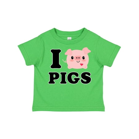 

Inktastic I Love Pigs Gift Toddler Boy or Toddler Girl T-Shirt