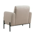 thumbnail image 6 of Studio Living Kingston Bohemian Accent Chair, Taupe Velvet Fabric, 6 of 11