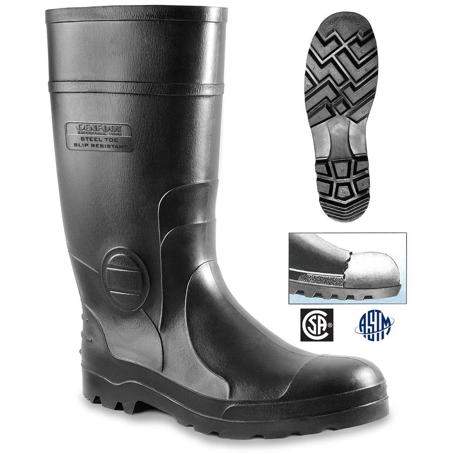 Genfoot Industrial Men's Steel Toe Knee Boot - Walmart.com