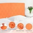 thumbnail image 3 of Bed Headboard Slipcover, 79 Inch Jacquard Fabric Stretch Protector Covers, Dustproof Cover for King Size Headboard Bedroom Decor, Orange, 3 of 6