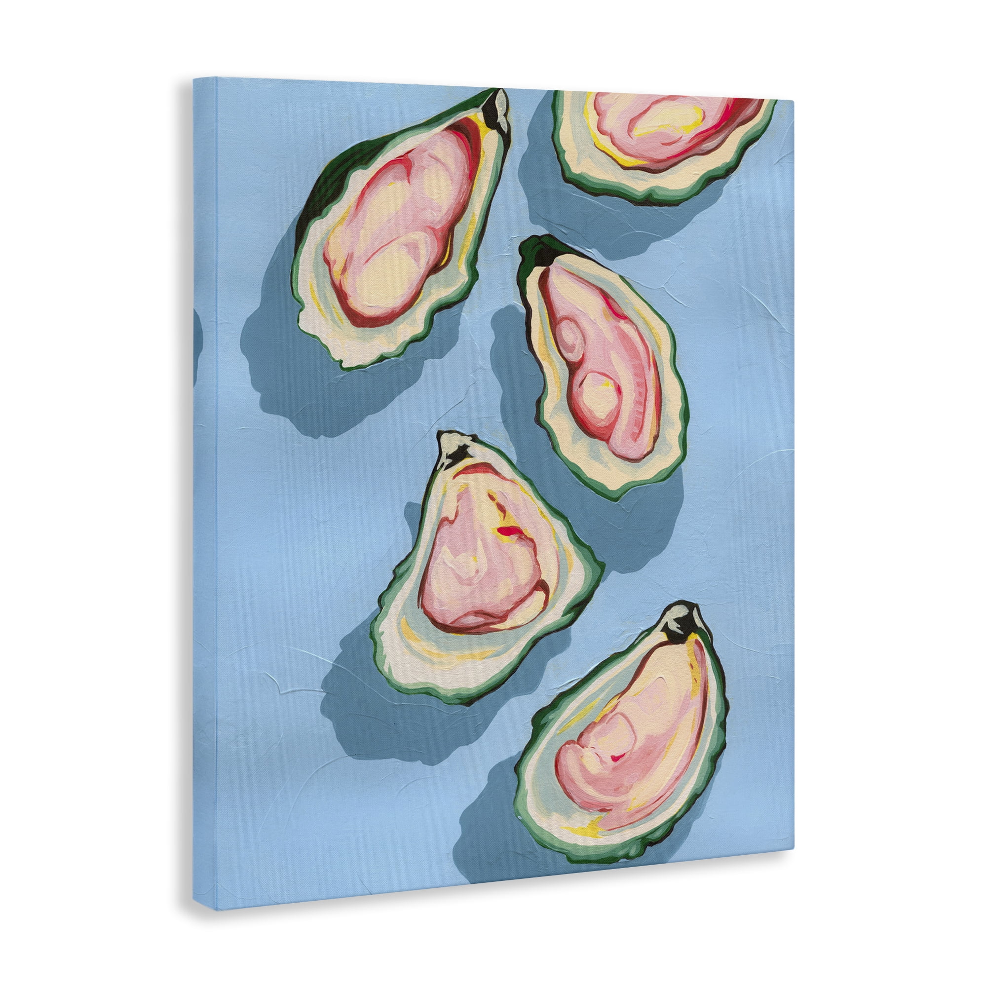 Stupell Industries Summer Beach Oysters Animals & Insects Painting Gallery Wrapped Canvas Art Print Wall Art, 30 x 40