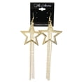 thumbnail image 2 of Mi Amore Shooting star Dangle-Earrings Gold-Tone/White, 2 of 2