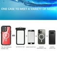thumbnail image 2 of Dteck Magnetic for iPhone 15 Pro Max Case Waterproof,Built-in Screen Protector [IP68 Underwater][14FT Military Dropproof][Dustproof][Compatible with MagSafe] 360 Full-Body Shockproof Phone Case, Blue, 2 of 10