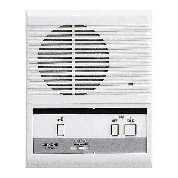 Aiphone LEM-1DLC LEF Series 1-Call Master Station with Door Release, for Dual Master System
