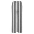 thumbnail image 4 of Womens Linen Pants, Audhol Women's Floral Cropped Linen Pants Summer Elastic Waist Straight Leg Casual Beach Trousers with Pockets Linen Crop Pants Grey 2XL, 4 of 5
