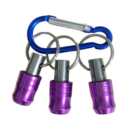 

BAMILL 4pcs Drill Bit Holder Hex Shank Screwdriver Keychain Extension Bar Quick Release