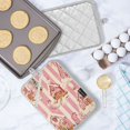 thumbnail image 5 of Yayeee Pot Holders Kitchen Heat Resistant with Pocket 7"x9.8" Cotton Oven Cooking Hot Pads, Beige Gingerbread Houses, 5 of 7
