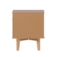 thumbnail image 4 of Walker Edison 24” Mid-Century Modern Groove Handle Solid Wood Nightstand, Natural Pine, 4 of 17