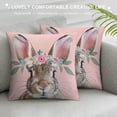 thumbnail image 3 of Pink Throw Pillow Covers ,Spring Forest Animals Pillowcases Decor for Kids Room Living Room Nursery Home, 3 of 5