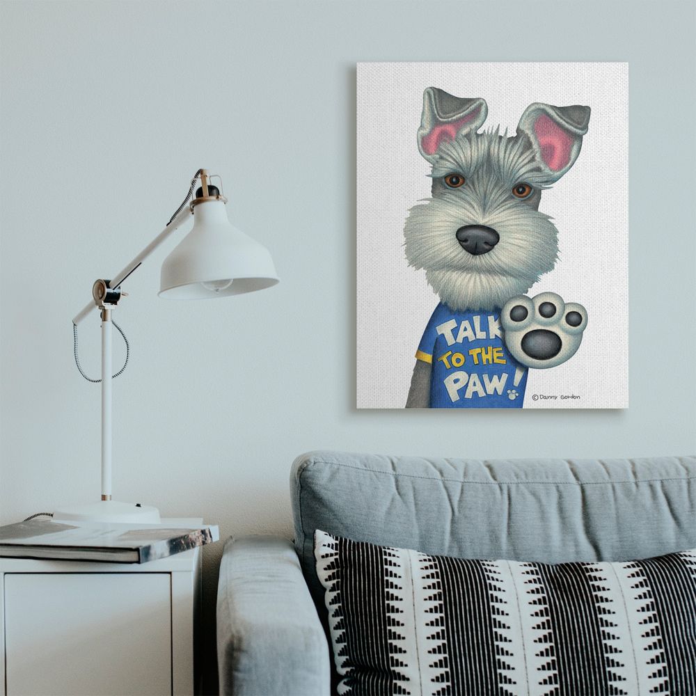 Stupell Industries Sassy Scotty Dog 'Talk to the Paw' Quote Family Pet Designed by Danny Gordan
