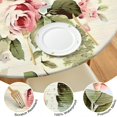 thumbnail image 4 of Pioneer Flower Floral Print Pattern Round Fitted Tablecloth with Elastic Edge,Dining Table Cover Waterproof,Outdoor Round Tablecloth for Camping,Dining,Indoor and Outdoor, 4 of 7