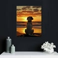 thumbnail image 4 of JEUXUS Wall Art Painting Dog and Sunset Pictures Prints On Canvas Painting for Modern Home Decoration, 4 of 4