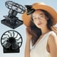 thumbnail image 1 of Ventilador solar con clip para sombreros | Ventilador portátil para actividades al aire libre | Accesorio de verano para viajes, pesca y escalada | Paquete de 2, 1 of 9