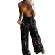 thumbnail image 5 of Pantalones de pijama cómodos para mujer, pantalones de yoga de pierna ancha, pantalones sueltos con estampado floral de mariposa, pantalones casuales para correr Fridja  hfkajh98995, 5 of 5