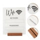 thumbnail image 2 of GOOHOCHY Letrero de contraseña de wifi Letrero acrílico de wifi Letrero de wifi Tablero de wifi Letrero recordatorio de contraseña de wifi, 2 of 8